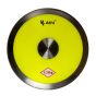 Disco Atletismo Aço/ABS 1,7kg - Amarelo - Athi