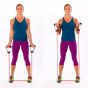 Extensor Elástico Exercícios Ginástica Musculação Multifuncional - Leve - Azul Esportes