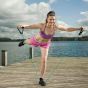 Extensor Elástico Exercícios Ginástica Musculação Multifuncional - Leve - Azul Esportes