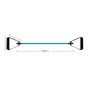 Extensor Elástico Exercícios Ginástica Musculação Multifuncional - Médio - Azul Esportes