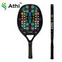 Raquete Beach Tennis Carbono 3K C/ Capa - Atsoft 5.0 -  Geométrica - Athi