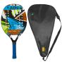 Raquete Beach Tennis Carbono 3K C/ Capa - Atsoft 5.0 -  Geométrica - Athi