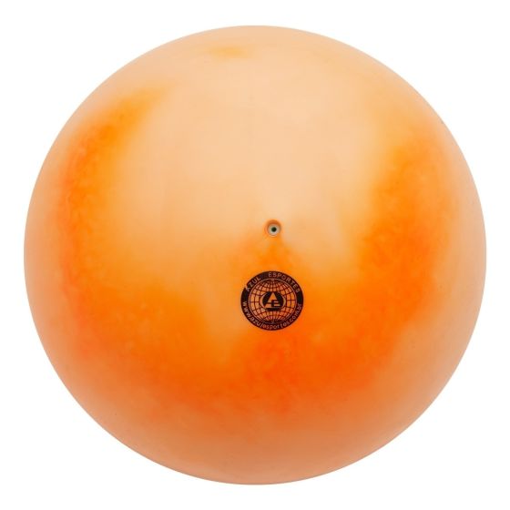 Bola Ginástica Rítmica 400g - Mescla Laranja - Azul Esportes