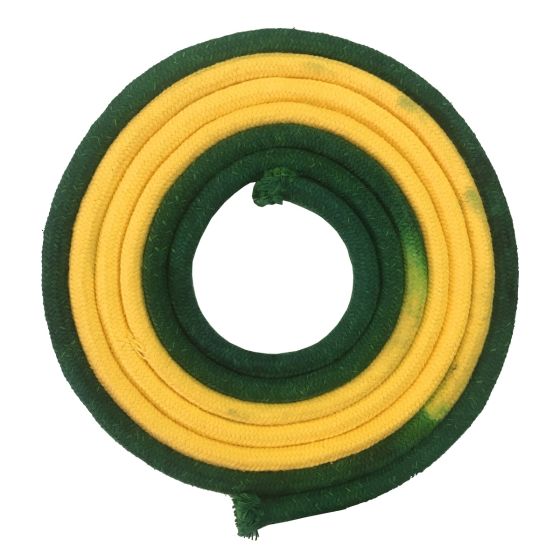Corda Ginástica Rítmica 3m - Verde e Amarela - Azul Esportes