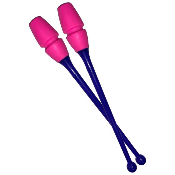 Maça Ginástica Rítmica Conectável Pro 45cm - Roxo Neon e Rosa - Azul Esportes 