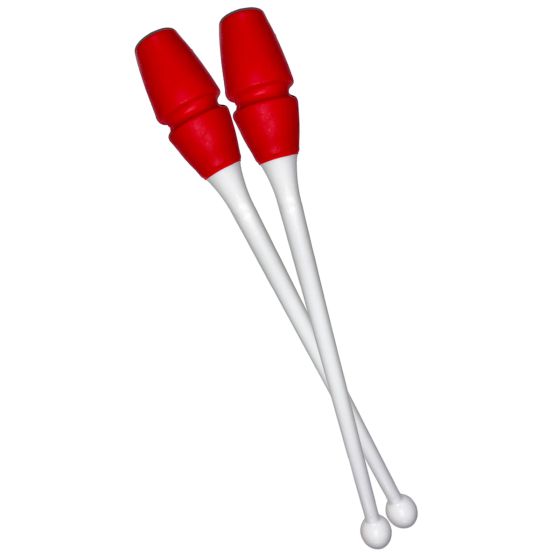 Maça Ginástica Rítmica Conectável 40cm - Branca e Vermelha - Azul Esportes 